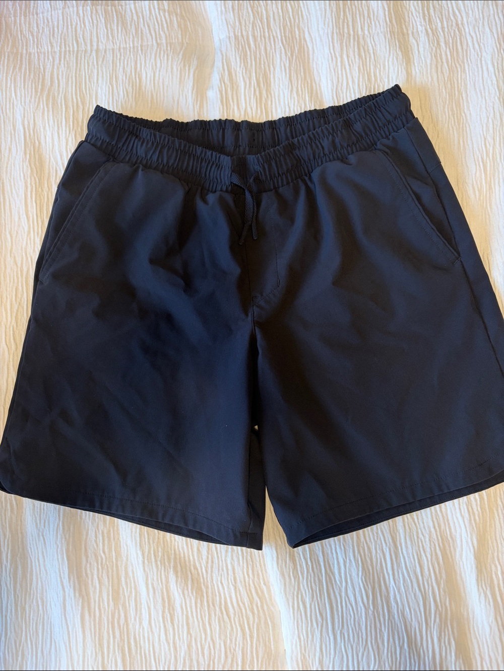 all in motion Men's Black Athletic Drawstring Shorts